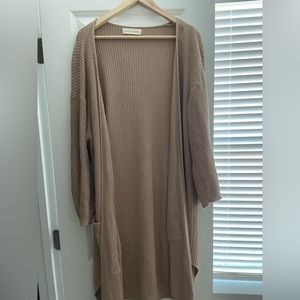 Linen Blend Duster Cardigan (Hirsch and Timber)
